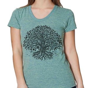 Tree Of Life Graphic Tee T-Shirt American Apparel